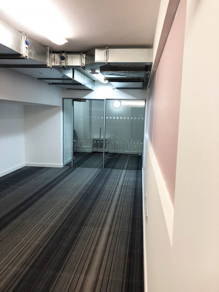 BM Services Inc Ltd (Aldgate, London): Straight Glass Wall For Office