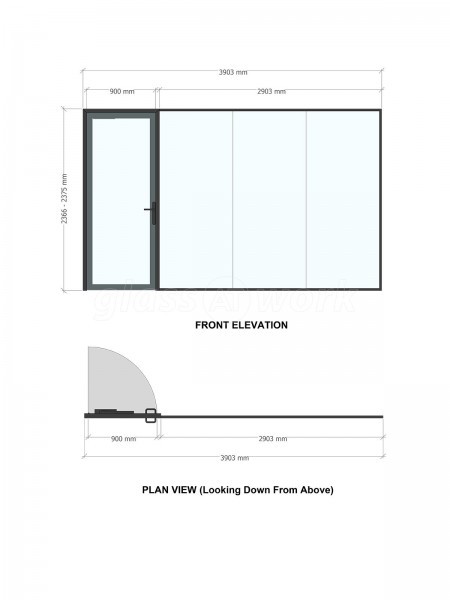 Bauvill (Rochester, Kent): Mixed T-Bar and Frameless Double Glazed Installation