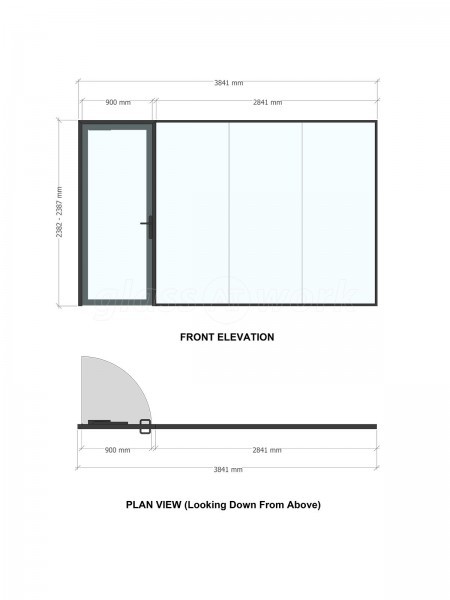 Bauvill (Rochester, Kent): Mixed T-Bar and Frameless Double Glazed Installation