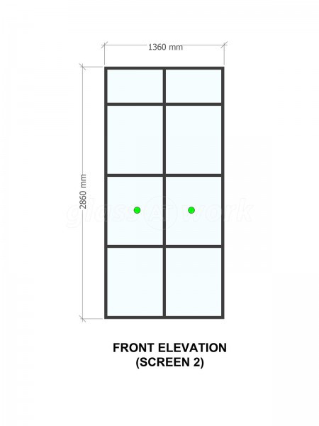 Beetham (Liverpool, Merseyside): T-Bar Aluminium Black Framed Glass Walls and Doors