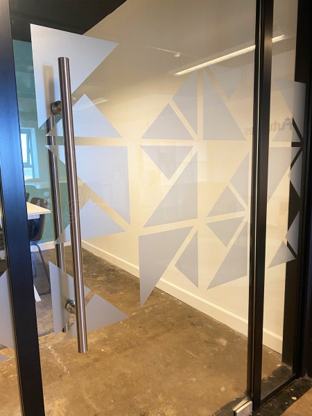 Carbon Futures (Glasgow, Scotland): Side-by-side Glass Office Partitions