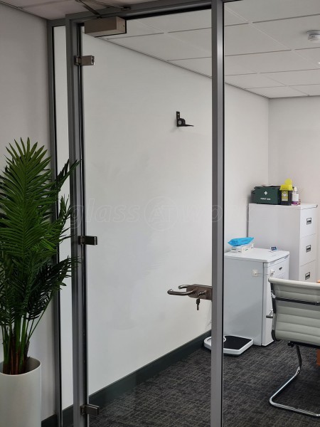 Centauri Health (Ashford, Kent): Glass Partition To Create A New Office