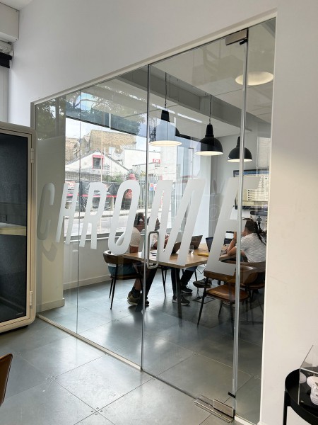 Chrome Productions (Kentish Town, London): Three-Sided Double Glazed Glass Office