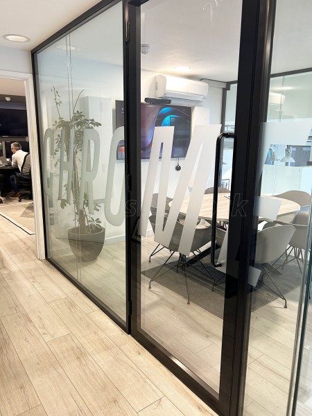 Chrome Productions (Kentish Town, London): Three-Sided Double Glazed Glass Office