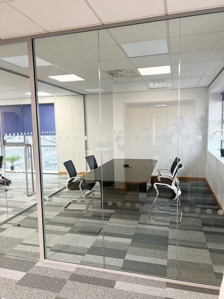 D R Smith Properties (Ringwood, Hampshire): Glass Corner Office With Acoustic Laminated Glazing