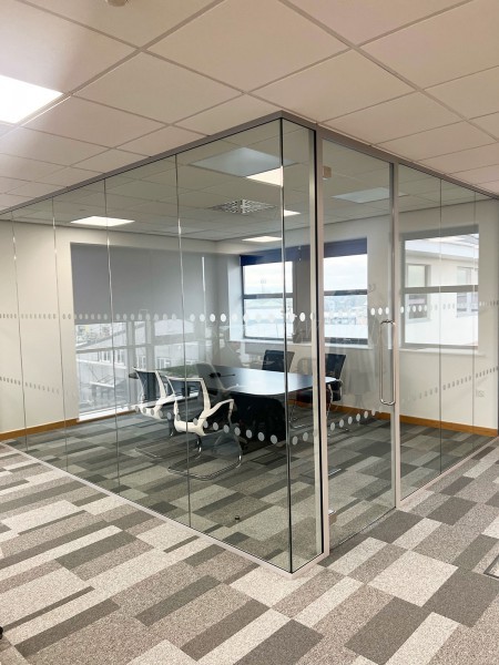 D R Smith Properties (Ringwood, Hampshire): Glass Corner Office With Acoustic Laminated Glazing