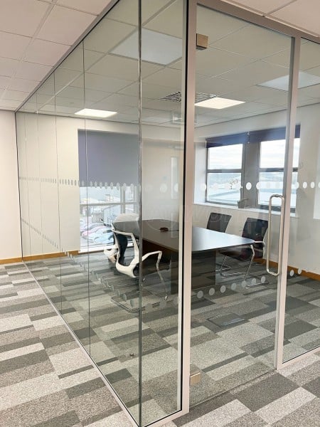 D R Smith Properties (Ringwood, Hampshire): Glass Corner Office With Acoustic Laminated Glazing