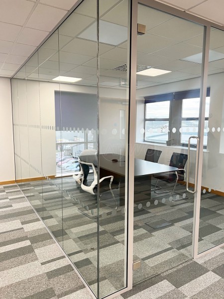 D R Smith Properties (Ringwood, Hampshire): Glass Corner Office With Acoustic Laminated Glazing