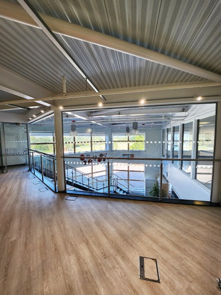 DGA Construct (Cowbridge, Vale of Glamorgan): Laminated Glass Office Partitions