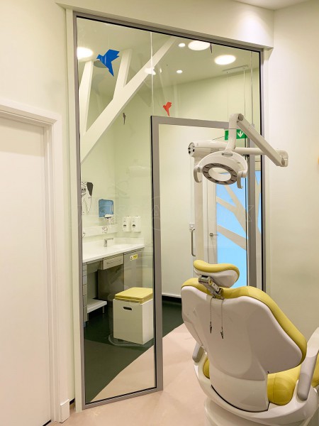 Dental Kids (Chiswick, London): Dentist Surgery Glass Entrance Screen And Door With Soundproofing