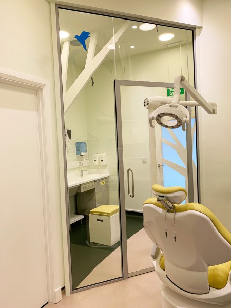 Dental Kids (Chiswick, London): Dentist Surgery Glass Entrance Screen And Door With Soundproofing