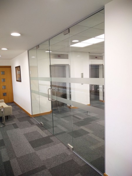 Eagle Installations Limited (Old Trafford, Manchester): Interior Frameless Glass Double Doors