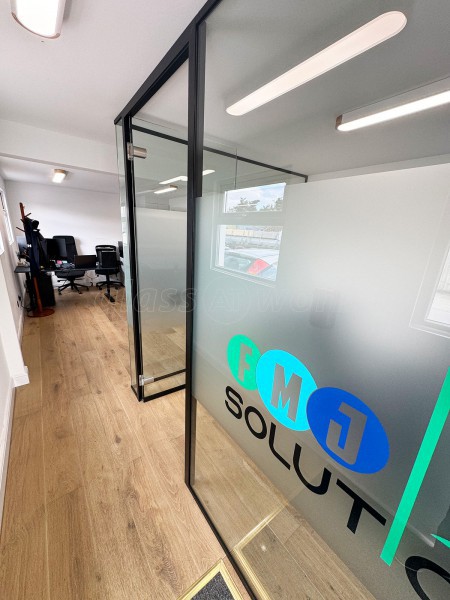 FMJ Solutions (Reading, Berkshire): Glass Corner Office Pod With Window Film