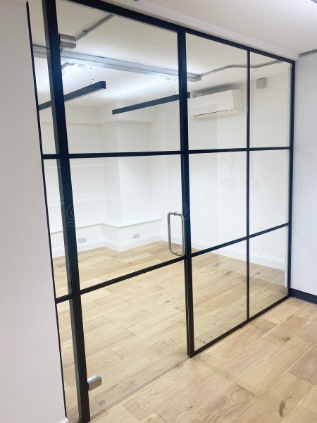 Fabric London (Clerkenwell, London): T-Bar Acoustic Glass Corner Office