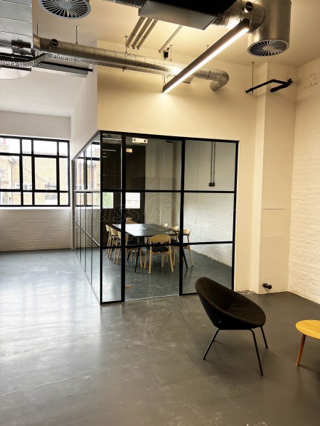 Fenchurch Contracts (Southwark, London): T-Bar Black Frame Metal and Glass Office Fitout