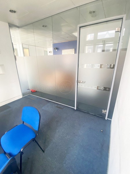 Golden Services Plus (Southall, London): Glass Office Partition With Short Corner Return