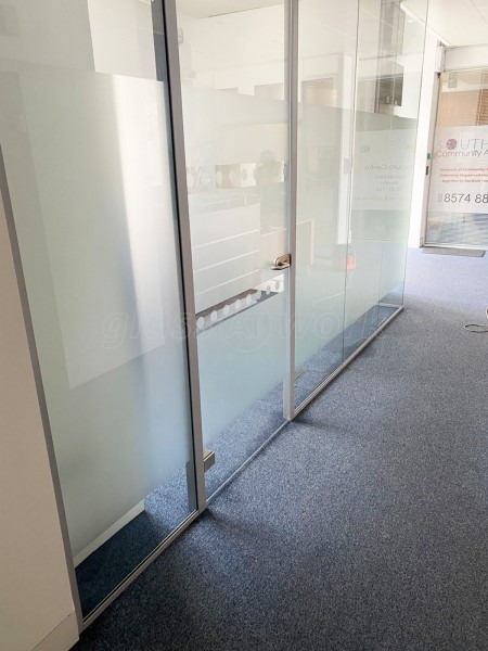Golden Services Plus (Southall, London): Glass Office Partition With Short Corner Return