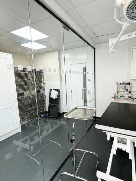 Gondas Veterinary Practice (Rotherham, South Yorkshire): Vet Clinic Glass Operating Theatre