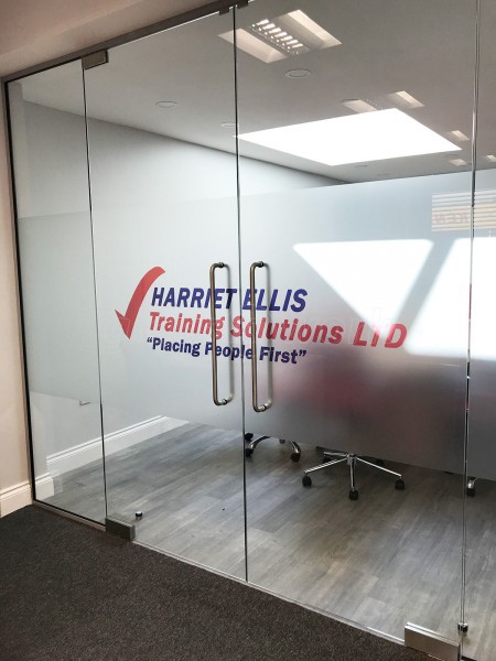 Harriet Ellis Training Solutions Ltd (Romford, Essex): Frameless Glass Double Doors & Glass Balustrade