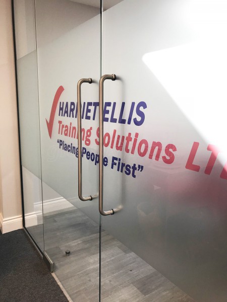 Harriet Ellis Training Solutions Ltd (Romford, Essex): Frameless Glass Double Doors & Glass Balustrade