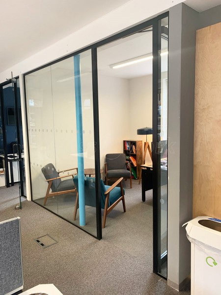 Hunter Worldwide (Harpenden, Hertfordshire): Glass Office With Aluminium Framed Door Leaf