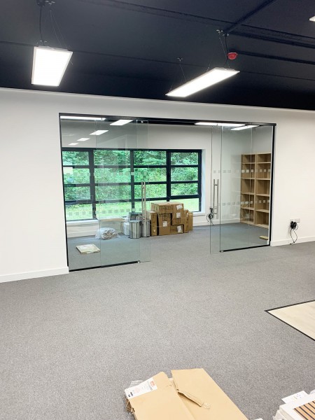 IDC Electrical [Southern] (Whiteley, Hampshire): Frameless Glass Office Installation