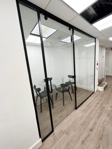 IPE Developments (Mayfair, London): Glass Partition with Sliding Door