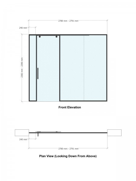 IPE Developments (Mayfair, London): Glass Partition with Sliding Door