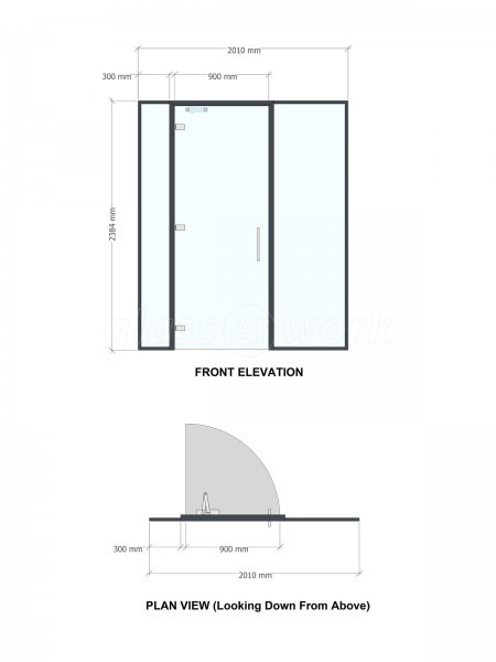 Initial Incentives (Dunstable, Bedfordshire): Glass Office Partitions in Anthracite Grey