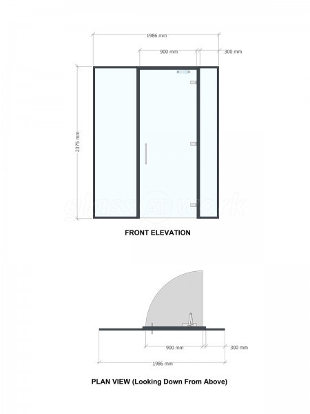 Initial Incentives (Dunstable, Bedfordshire): Glass Office Partitions in Anthracite Grey