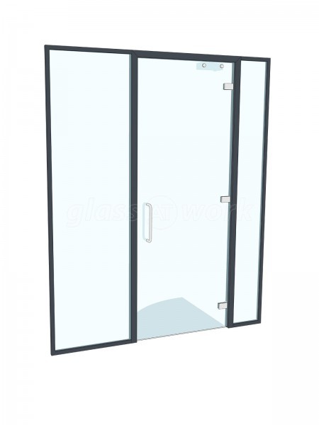 Initial Incentives (Dunstable, Bedfordshire): Glass Office Partitions in Anthracite Grey