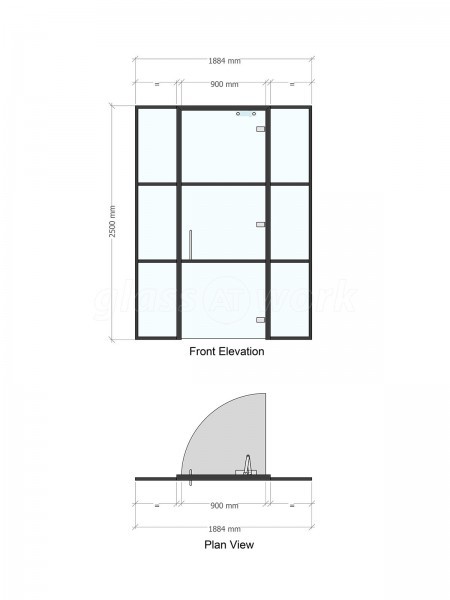 Inovus Medical (St Helens, Merseyside): T-Bar Glass Office Suite