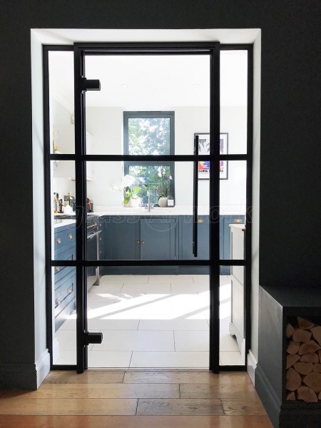 Domestic Project (Windsor, Berkshire): T-Bar Metal Framed Glass Doors