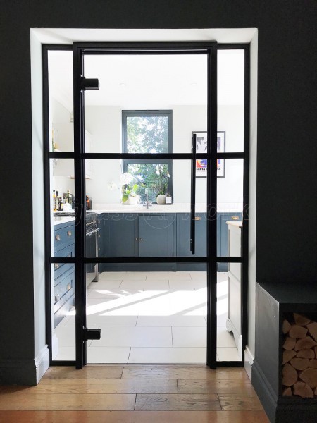 Domestic Project (Windsor, Berkshire): T-Bar Metal Framed Glass Doors