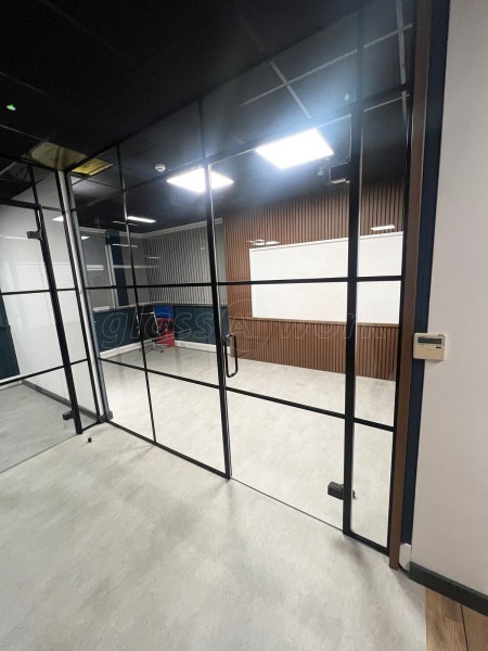 Latus Health (Hull, East Riding of Yorkshire): T-Bar Metal Banded Glass Office Partitions