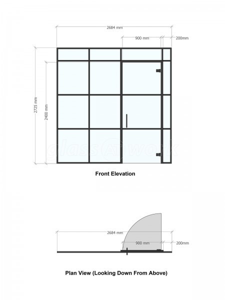 Latus Health (Hull, East Riding of Yorkshire): T-Bar Metal Banded Glass Office Partitions