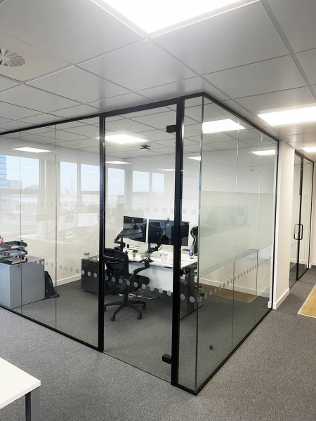 Metcloud (Edgbaston, Birmingham): Acoustic Glass Office Partitions