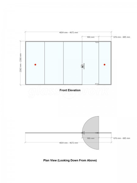 D R Smith Properties (Fordingbridge, Dorset): Ice Cream Shop Glass Partition Wall