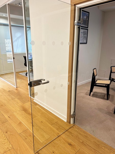 Nan Fung Life Sciences Real Estate (Kings Cross, London): Frameless Glass Door and Side Panel