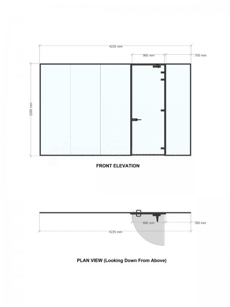 No Fuss IT (Rochdale, Lancashire): Glass Partition For a Living Wall Office