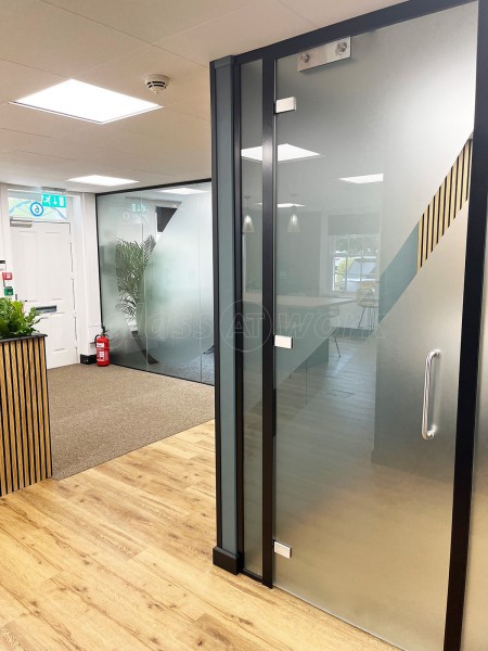 OMNE Agency (Ampthill, Bedfordshire): Toughened Glass Office Partitions