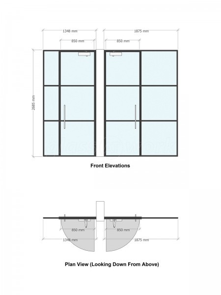 Orion Group (The City, London): T-Bar Metal Framed Glass Partitions Office Fitout