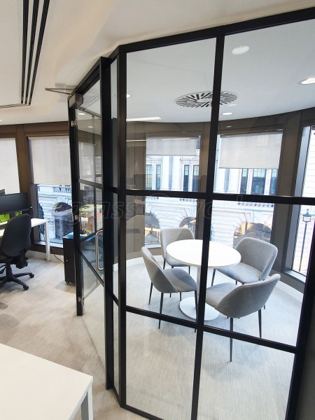 Orion Group (Mayfair, London): T-Bar Glass Corner Room With Panel Glazing Effect