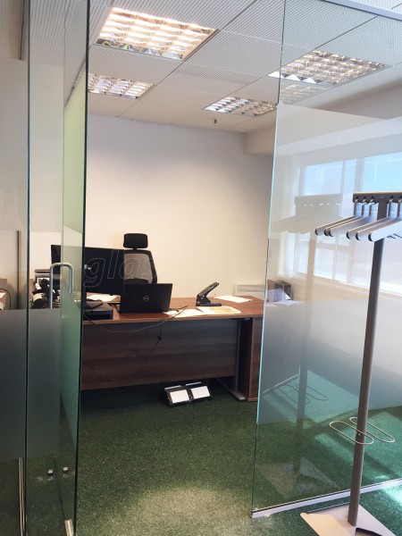 Partner Construction (Spennymoor, County Durham): Toughened Glass Partition Offices With Glazed Separating Wall