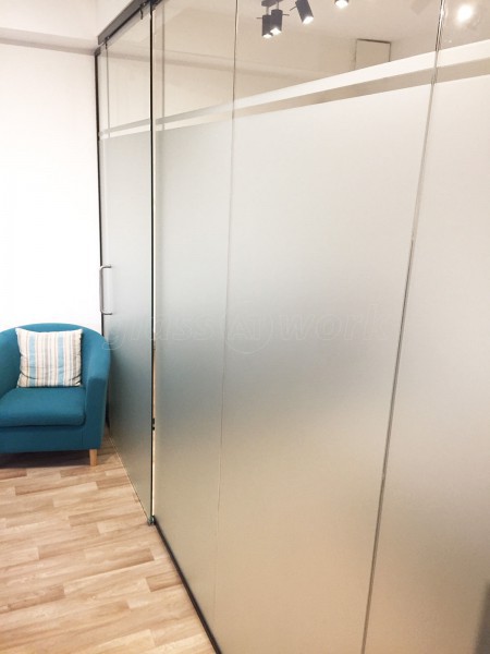 The Physio And Sports Injury Clinic (Colwyn Bay, Conwy): Top Hung Glass Sliding Door Partition