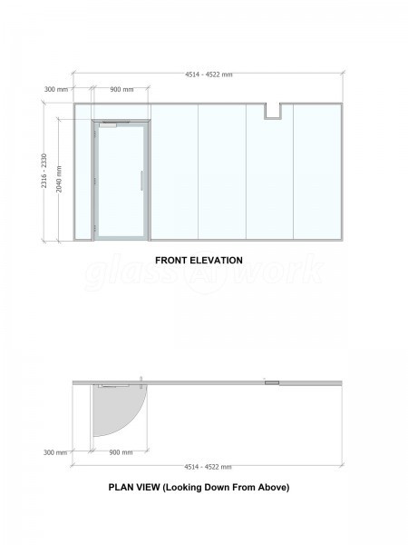 Pinewood Structures (Gamlingay, Bedfordshire): Double Glazed Glass Partition