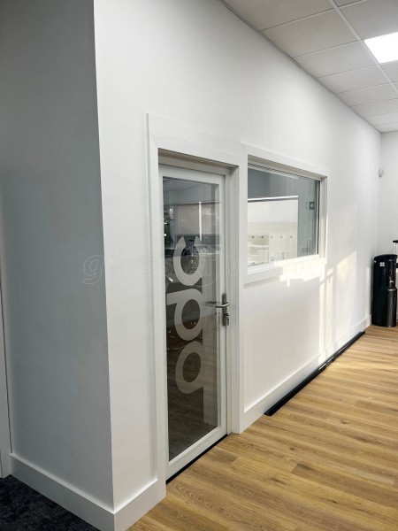 Plandescil (Norwich, Norfolk): Double Glazed Half Height Partition and Glass Door