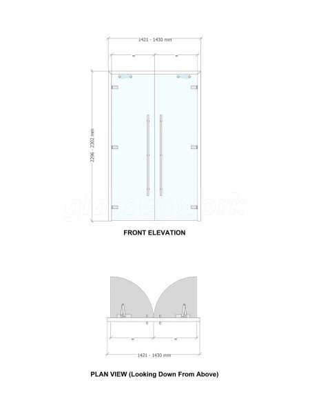 Polymer Systems Technology (High Wycombe, Buckinghamshire): Toughened Glass Double Doors