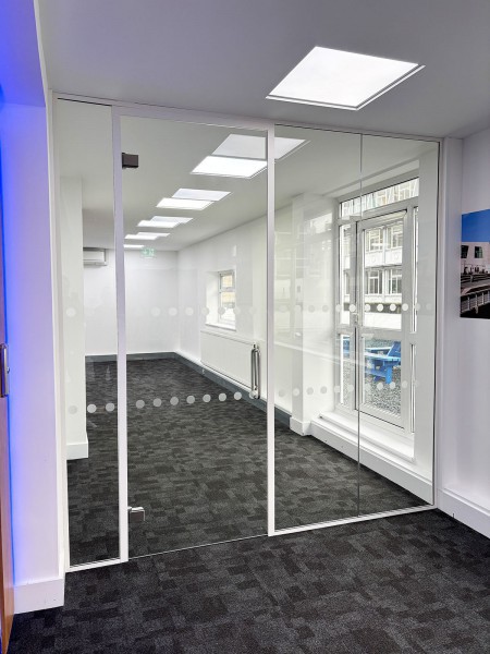 South Of England Investments (Liverpool, Merseyside): Glass Partition With White Frame