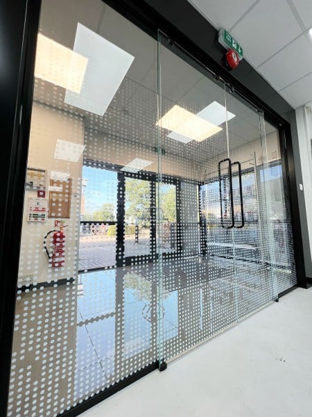 Signbox Ltd (Egham, Surrey): Glass Double Sliding Doors